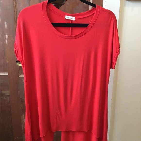 Adrienne Red Flowy Shirt - Picture 1 of 5